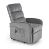 Polohovací křeslo Coney, šedá