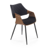 Jídelní židle Dalia, černá / ořech