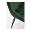 Jídelní židle Daphne, tmavě zelená
