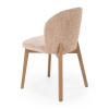 Jídelní židle Yareli, béžová / ořech