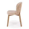 Jídelní židle Yareli, béžová / ořech