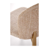 Jídelní židle Yareli, béžová / ořech
