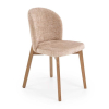 Jídelní židle Yareli, béžová / ořech