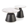 Konferenční stolek Xyla, mramor / černá