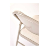 Skládací židle Dover, krémová / béžová