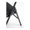 Skládací židle Dover, černá