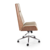 Kancelářské křeslo Poole, béžová / ořech