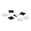 Samolepící magnety Magnetoplan Takkis 20 x 20 mm - 60 ks, černá