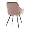 Jídelní židle Cherry Velvet, cappuccino / černá