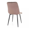 Jídelní židle Chic Velvet, cappuccino / černá