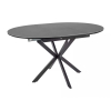 Jídelní stůl Maxwell II 100 x 100 cm, šedá / černá