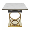 Jídelní stůl Xerxes II, mramor / zlatá