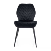 Jídelní židle Broda Velvet, černá