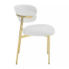Jídelní židle Sally III, krémová / zlatá