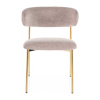 Jídelní židle Sally III, béžová / zlatá
