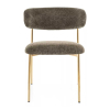 Jídelní židle Sally III, olivová / zlatá