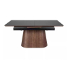 Jídelní stůl Girona, černá / ořech