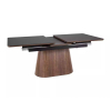 Jídelní stůl Girona, černá / ořech