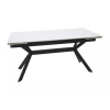 Jídelní stůl Lumiere 160 x 90 cm, bílá / černá