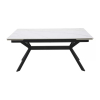 Jídelní stůl Lumiere 180 x 90 cm, bílá / černá