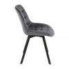 Jídelní židle Albons Velvet, šedá