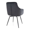 Jídelní židle Alcano Velvet, černá
