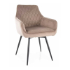 Jídelní židle Alcano Velvet, béžová