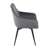 Jídelní židle Montale Velvet, šedá