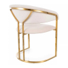 Jídelní židle Murata, krémová / zlatá