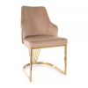 Jídelní židle Olten, béžová / zlatá