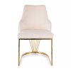 Jídelní židle Olten, krémová / zlatá