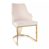 Jídelní židle Olten, krémová / zlatá