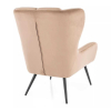 Křeslo Arroyal Velvet, béžová