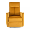 Polohovací křeslo Maxime Velvet, žlutá