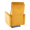 Polohovací křeslo Maxime Velvet, žlutá