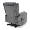Polohovací křeslo Pontils Velvet, šedá