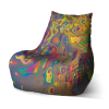 Sedací vak Bean barevné skvrny - dětský, barevná