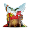 Sedací vak Classic dinosauři 4 - dětský, barevná