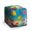 Taburet Cube podmořský svět 2, barevná