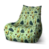Sedací vak Bean kreslené avokádo, zelená
