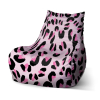 Sedací vak Bean růžový gepard, růžová