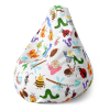 Sedací vak Pear hmyz - dětský, barevná