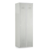 Kovová šatní skříňka, 60 x 50 x 180 cm, cylindrický zámek, světle šedá - ral 7035