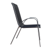 Zahradní židle Romero, černá / šedá