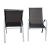 Zahradní židle Romero, černá / šedá