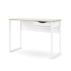 Psací stůl Felix Light 110, bílý mat / bílá