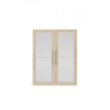 Dvířka pro skříně Modulo 83,6 x 105,4 cm prosklená, dub sonoma / čirá