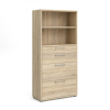 Skříň Modulo 89 x 40 x 186 cm, se zásuvkami, dub sonoma