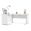 Rohové pracovní místo Modulo 159 x 150,5 cm, bílá