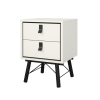 Noční stolek Rain, bílý mat